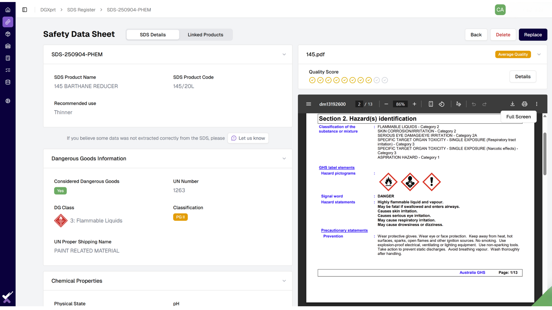SDS Management Dashboard